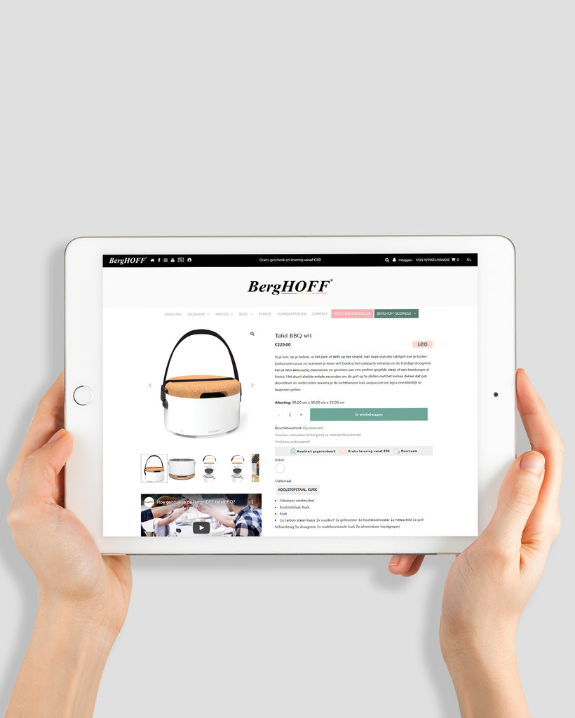 BergHOFF België: Laat een Shopify webshop bouwen voor een naadloze klantervaring.